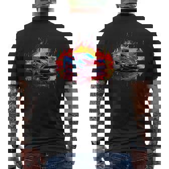 Supercar Exotic Sports Car Concept Poster Style Boys Graphic Men's T-shirt Back Print | Mazezy