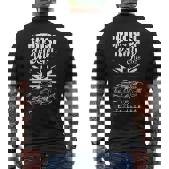 Superoiture De Sport Classique Britannique Jaguar E-Type T-shirt imprimé au dos - Cadeauxyz