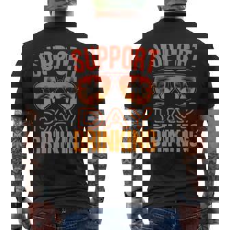 Support Day Drinking Summer Beach Vacation Group Men's T-shirt Back Print - Monsterry