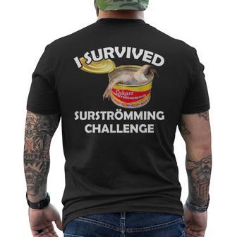 Surströmming I Survived Surströmming Challenge T-Shirt mit Rückendruck - Geschenkecke