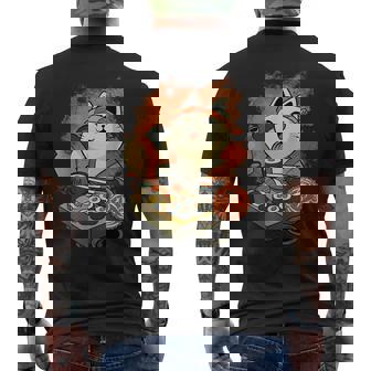 Sushi Master Cat Men's T-shirt Back Print - Thegiftio