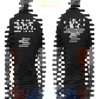 Swat Armas Especiales Y Tácticas Policía SWAT Camiseta Hombre Estampado Espalda - Regaloses