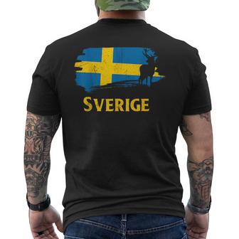 Sweden Sverige Norden Elkiking Scandinavia T-Shirt mit Rückendruck - Seseable