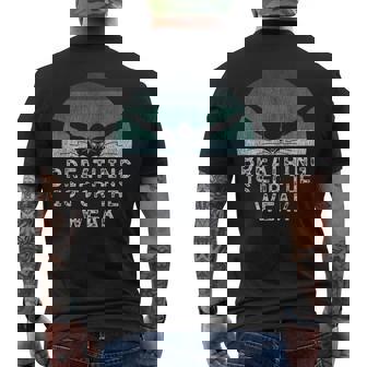 Swimmer Swim Breathing Is For The Weak Butterfly Swimming Men's Back Print T-Shirt - Monsterry