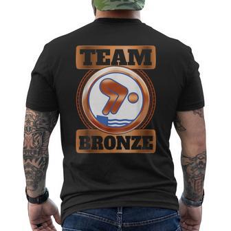 Swimming Badge Bronze Swimmer S T-Shirt mit Rückendruck - Geschenkecke