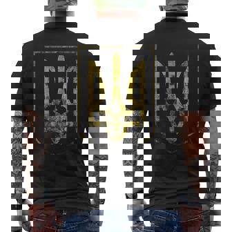 Symbole Du Trident De L'ukraine Du Peuple Ukrainien Et De Kiev T-shirt imprimé au dos - Cadeauxyz