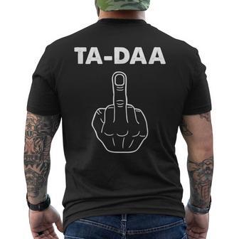 Ta-Daa Middle Finger Ich Hasse Menschen T-Shirt mit Rückendruck - Geschenkecke