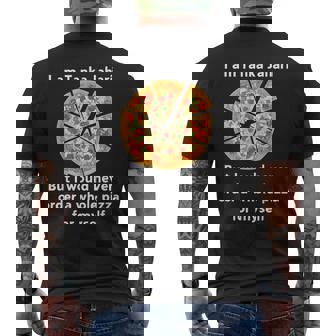 I Am Tanka Jahari Pizza Lover Men's Back Print T-Shirt - Monsterry