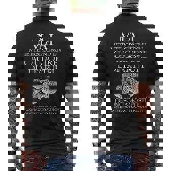 Tartufo Cacciatore Di Tartufi Scritta Divertente T-shirt da uomo con stampa posteriore - Novitaregali