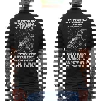 Tatuado Máquina Tinta Tatto Artista Tatuaje Tatuador Camiseta Hombre Estampado Espalda - Regaloses