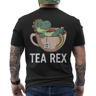 Tea Rex T-Rex Dinosaur Tyrannosaurus T-Shirt mit Rückendruck - Geschenkecke