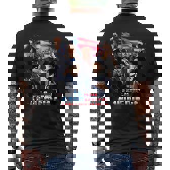 Team America Trump 45 47 Vance Kennedy Gabbard Republican Men's T-shirt Back Print - Monsterry