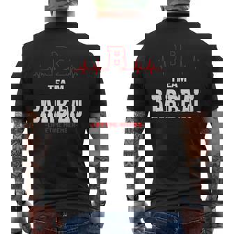 Team Barbeau Lifetime Member Barbeau Last Name Men's T-shirt Back Print | Seseable UK
