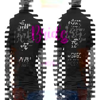 Team Bride Key West 2024 Bachelorette Party Bride Team Men's T-shirt Back Print - Monsterry