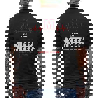 Team Meek Lifetime Member Meek Last Name Men's T-shirt Back Print | Seseable UK