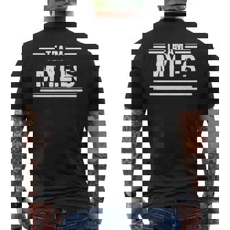 Team Myles Family Name Men's T-shirt Back Print | Seseable UK