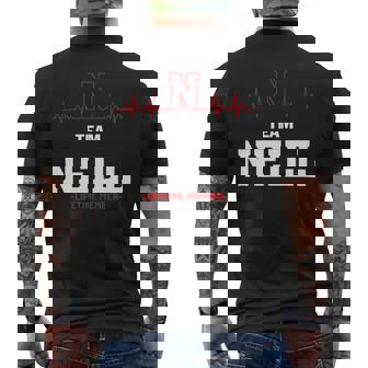 Team Neill Lifetime Member Neill Last Name Men's T-shirt Back Print | Seseable UK