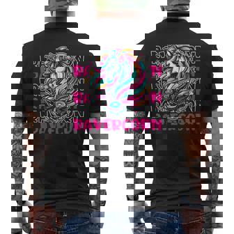 Techno Festival Dubstep Tocadiscos Música Rave Camiseta Hombre Estampado Espalda - Regaloses