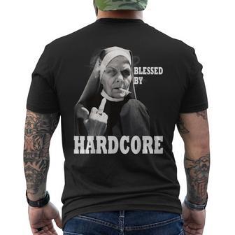 Techno Nun Hardcore Gabber T-Shirt mit Rückendruck - Geschenkecke