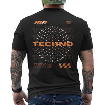 Techno Orb Edm Rave T-Shirt mit Rückendruck - Geschenkecke