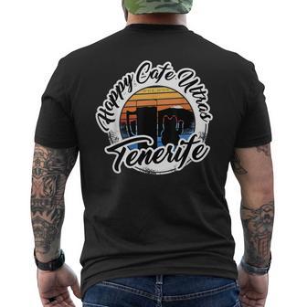 Teneriffa Puerto De La Cruz Happy Cafe Ultras T-Shirt mit Rückendruck - Geschenkecke