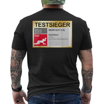 Test Winnerery Good Sauftalent Malle T-Shirt mit Rückendruck - Geschenkecke