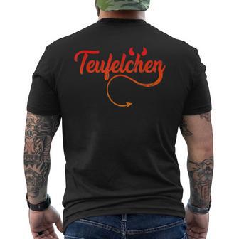 Teufel Oder Engel Teufelchen T-Shirt mit Rückendruck - Geschenkecke