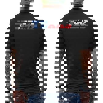 Texas Flag Cool Usa Us Pride American State Proud Texas Men's T-shirt Back Print - Thegiftio UK