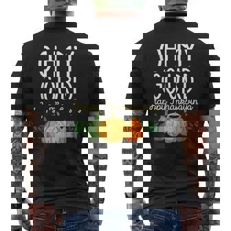 Thanksgiving Family Matching Oh My Gourd Happy Thanksgviving Men's T-shirt Back Print - Thegiftio UK