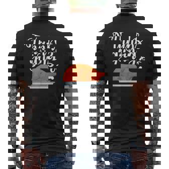 Thanksgiving Happy Turkey Feast Day Holiday Men's T-shirt Back Print - Monsterry