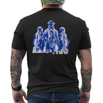 Thw Technisches Hilfswerk Motif Thw Father Father's Day T-Shirt mit Rückendruck - Geschenkecke