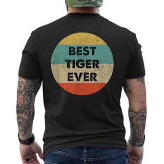 Tiger First Name T-Shirt mit Rückendruck - Geschenkecke