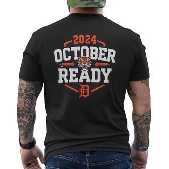 Tigers October Ready Men's T-shirt Back Print - Monsterry