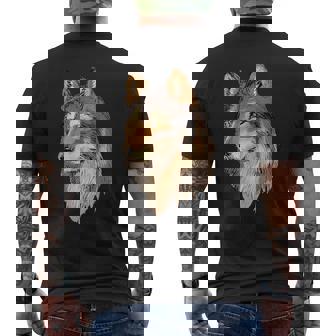Timber Wolf Spirit Of The Wilderness Wild Animal Wolf Men's T-shirt Back Print - Monsterry
