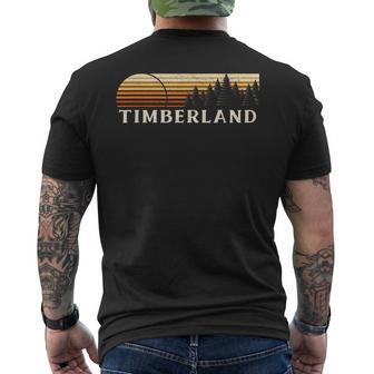 Timberland Nc Evergreenintage Sunset Eighties Retro T-Shirt mit Rückendruck - Geschenkecke