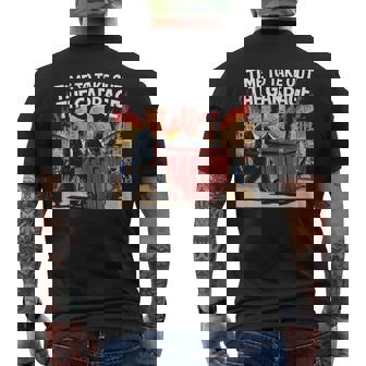 Time To Take Out The Garbage Kamala Trump Supporter Men's T-shirt Back Print - Thegiftio UK
