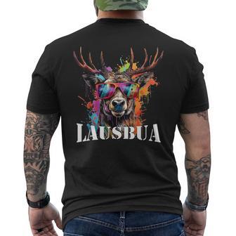 Traditional Deer Oktoberfest Lederhosen Lausbua T-Shirt mit Rückendruck - Geschenkecke