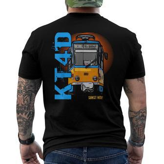 Trambahn Kt4d Trambahn Trambahn Driver Tram T-Shirt mit Rückendruck - Geschenkecke