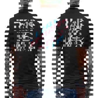 Trans Lives Matter Camiseta Hombre Estampado Espalda - Regaloses