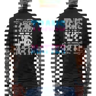 Trans Lives Matter Ftm Mtf Orgulloso Transgénero Lgbtqia Soporte Camiseta Hombre Estampado Espalda - Regaloses