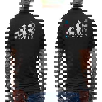 Transgender Evolution Lgbtq Trans Pride Trans Flag Men's T-shirt Back Print - Thegiftio UK