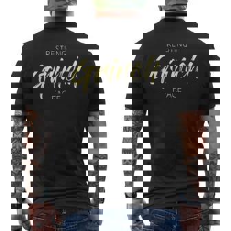 Trendy Resting Grinch Face Men's Back Print T-Shirt - Monsterry