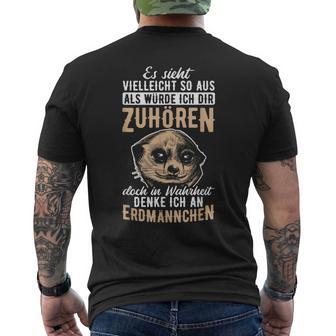 In Truheit Denke Ich An Meerkat T-Shirt mit Rückendruck - Geschenkecke