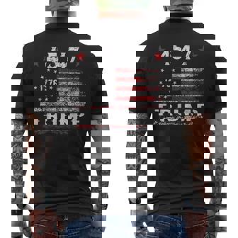 Trump 45 47 Bandiera Degli Stati Uniti 2024 T-shirt da uomo con stampa posteriore - Novitaregali