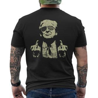 Trump Arrest This Trump 2024 Convicted Felon On Back Men's T-shirt Back Print - Monsterry CA