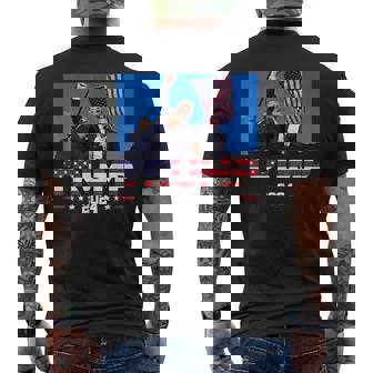 Trump Assassination Attempt Photo Take America Back 2024 Men's T-shirt Back Print | Mazezy