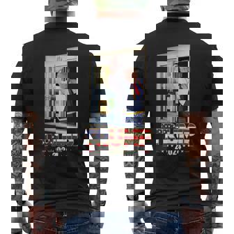 Trump With Mc Donald Trump Worker Vote For Trump Men's T-shirt Back Print - Thegiftio UK
