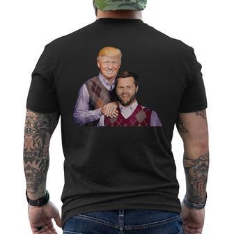 Trump Vance 2024 Brothers Parody Trump J D Vance Bros Men's T-shirt Back Print - Thegiftio UK