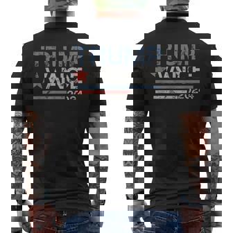 Trump Vance 2024 Retro Stripe Trump Jd Vance Men's T-shirt Back Print - Monsterry