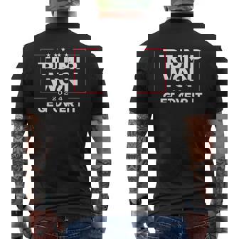 Trump Won Get Over It 2024 Men's T-shirt Back Print | Mazezy